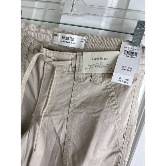 Hollister Low-Rise Super Baggy Extra wide leg Pants size XXS short NEW - Picture 5 of 6